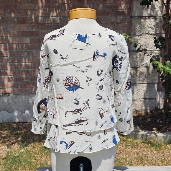 Maeve flowy white silk blouse - Picture 7 of 9